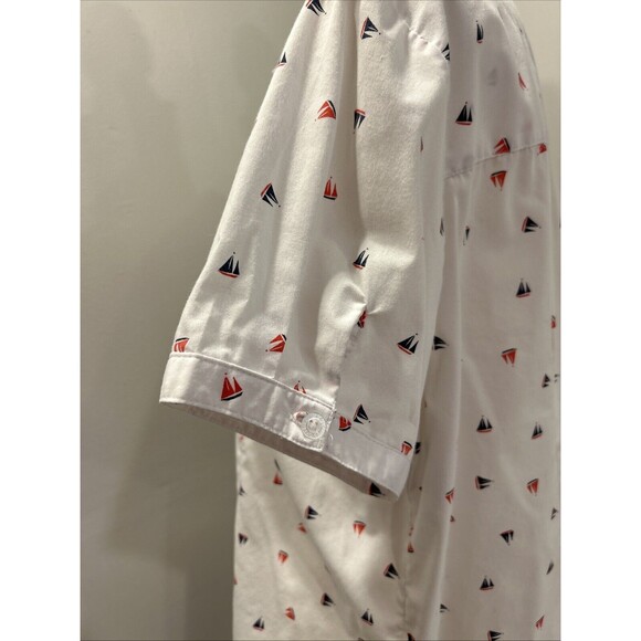 Basic Editions Button-up shirt size xxl short sleeve Sailboat - Picture 4 of 7